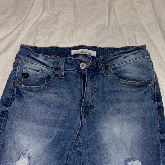 KanCan Blue Distressed Skinny Jeans women’s size 7 / 27 - Picture 4 of 11